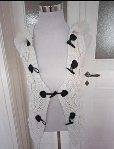 Strickweste damen weiß - strickweste,