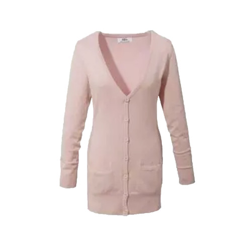 Strickjacke lang mit - , taschen