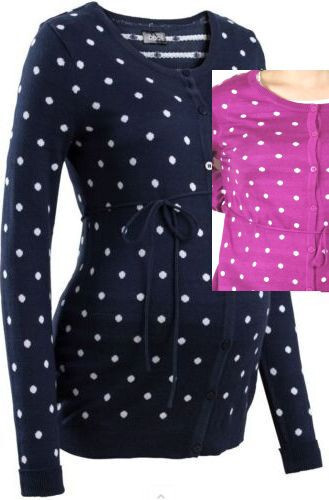 Damen strickjacke pink punkte - damen,