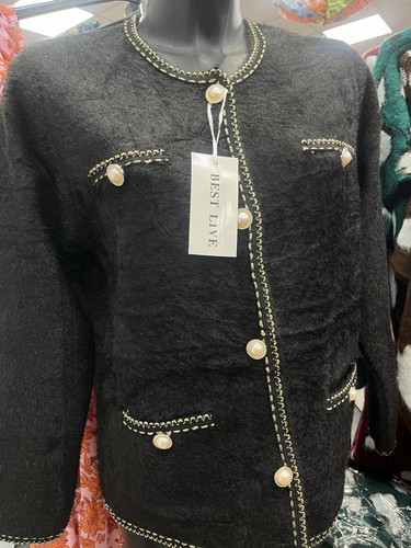 Damen strickjacke schwarz - strickjacke,