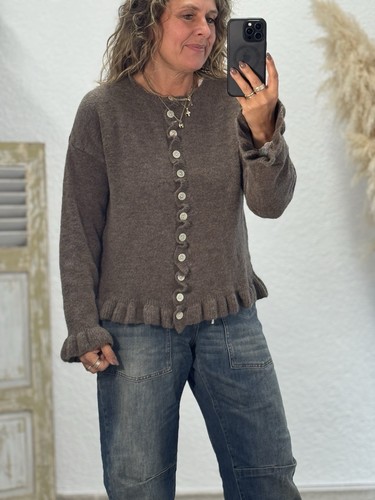 Strickweste cardigan mit - cardigan,