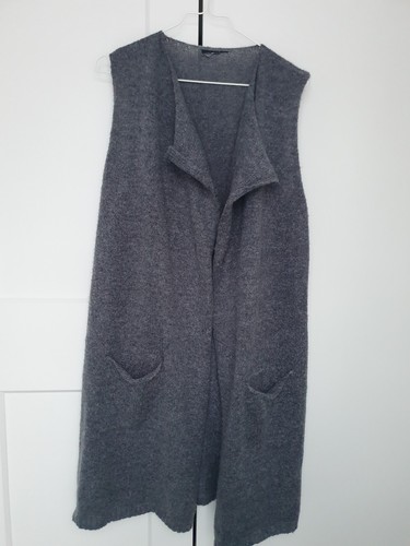 Graue weste lang strickweste - graue,