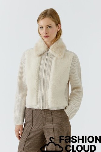 Oui strickjacke light beige - oui,
