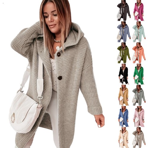 Neu damen lange - damen, strickjacke
