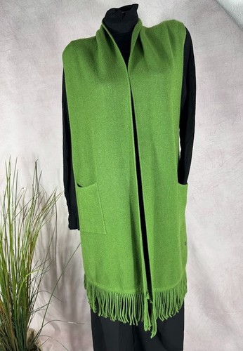Damen strickweste lang fransen - strickweste,