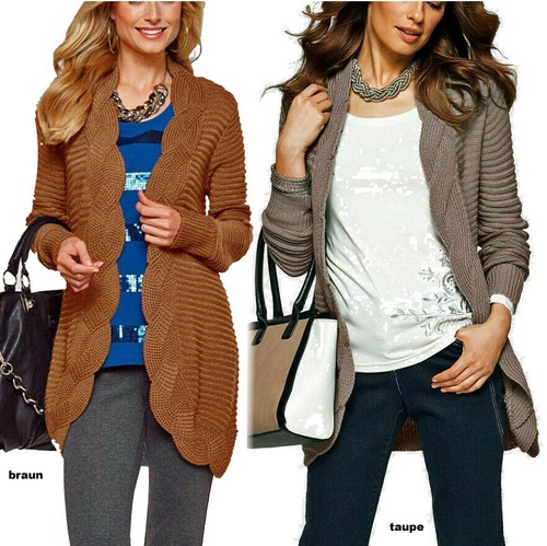 Strickjacke cardigan braun - cardigan,