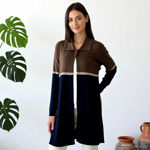 Retro strickjacke mehrfarbig - retro,