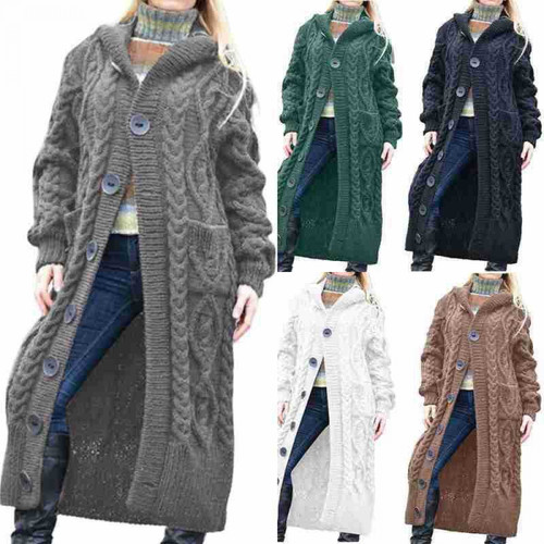 Damen mantel lang strickjacke - damen,