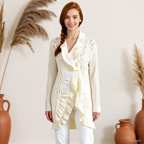 Boho romantik strickjacke - romantik,