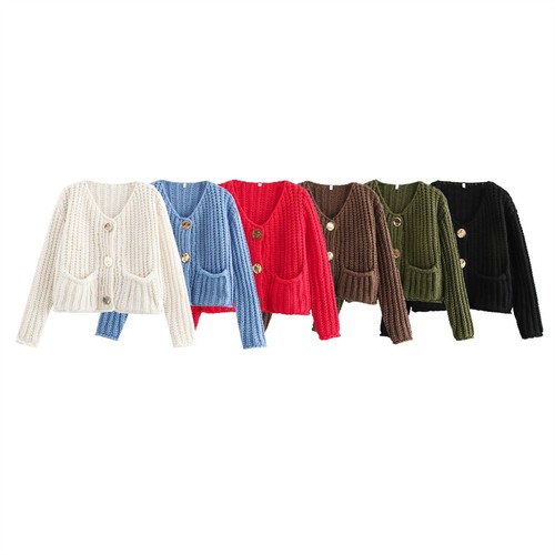 Damen strickjacke cardigan - strickjacke, top